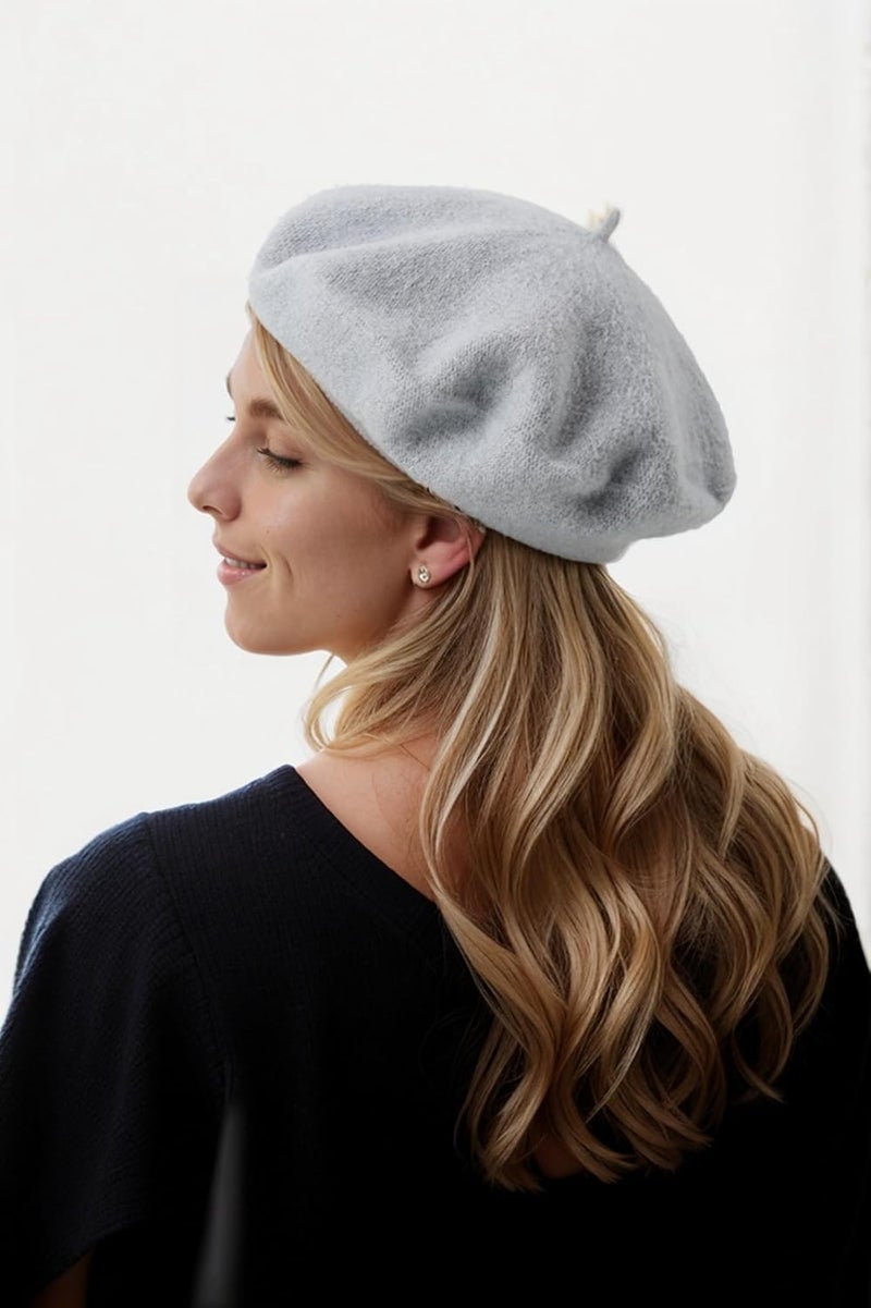 EGANO Women's ​​Beret Hats​​ - French Wool Blend Winter Cap, 70% Wool All-Season Soft ​​Beret Hats for Women​​ (Multi-Color)​ - Image 5